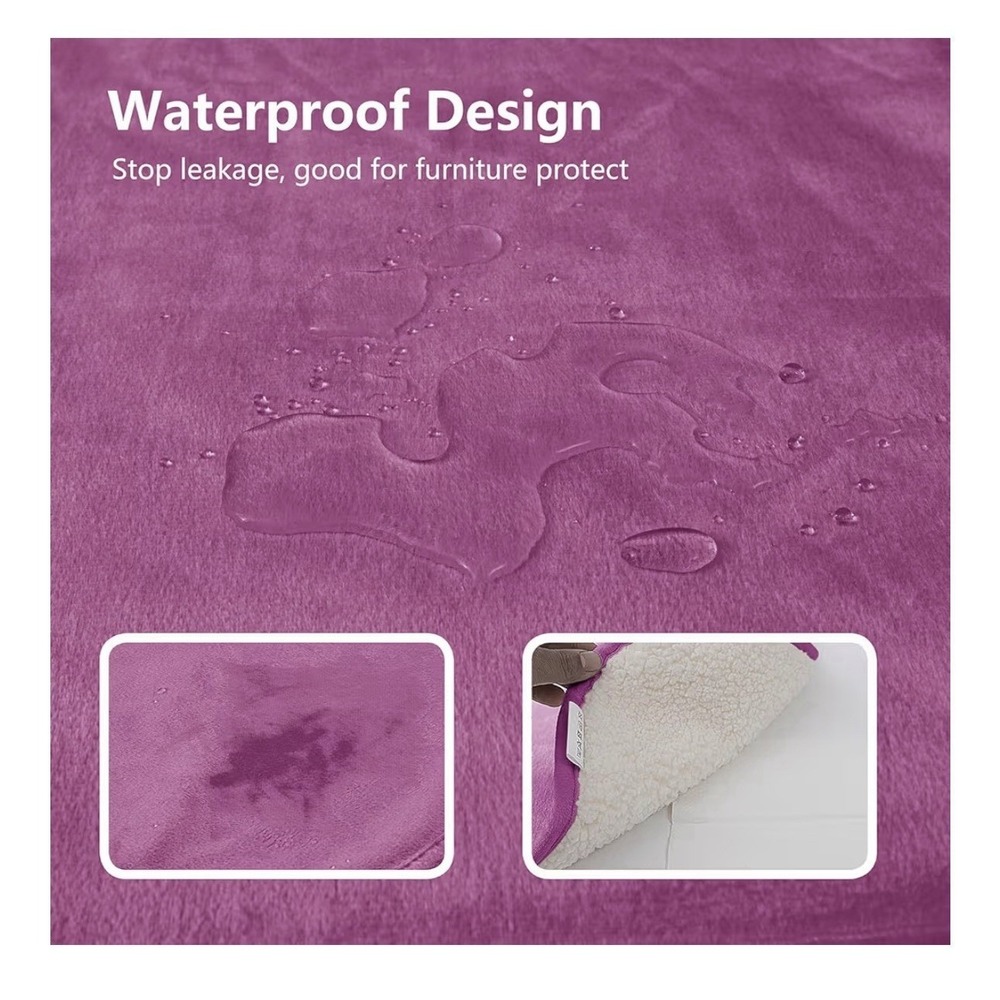 Bigbeer Waterproof Dog Blanket For Couch, Leak Proof Pet Blanket 50 X 60 XL New - Picture 2 of 7